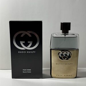 Gucci Guilty Pour Homme Box - Black with Silver Logo